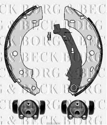 BORG & BECK bbs1099k -  Комплект тормозных колодок